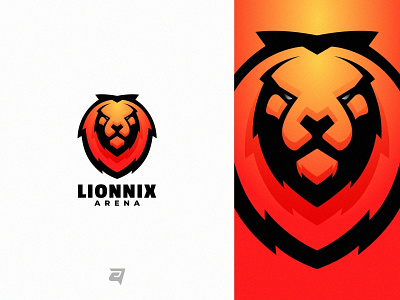 Lion branding colorful design gradient graphic design illustration lion logo logo awesome logo design logo inspiration modern technology vector
