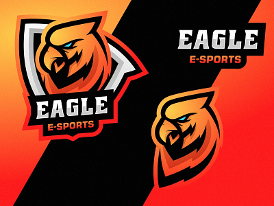 Eagle bird branding colorful design eagle esport gaming gaming logo gradient graphic design hunter illustration logo modern sport symbol team vector
