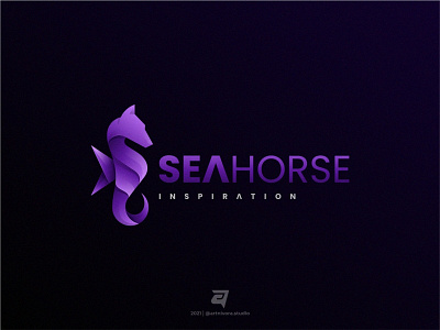 Seahorse animal branding colorful creative design gradient graphic design illustration logo logo awesome logo inspiration modern seahorse technology vector