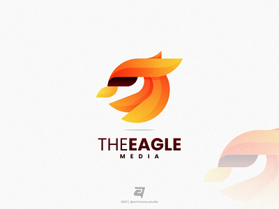 Eagle bird branding colorful creative design eagle gradient graphic design illustration logo logo awesome logo inspiration media modern simple technology vector