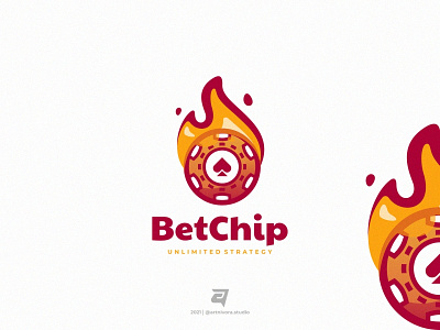 BetChip betchip branding card colorful design fire game gaming gradient graphic design illustration logo logo awesome logo inspiration media modern poker symbol technology vector