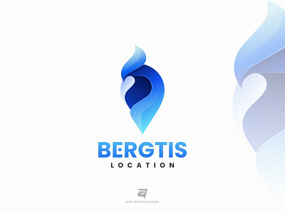 BERGTIS artnivorastudio bird branding colorful design falcon freedom gradient graphic design illustration logo logo awesome logo inspiration media modern simple technology vector