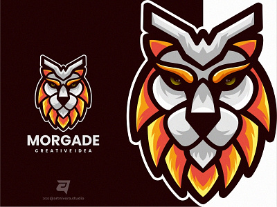 MORGADE animal artnivorastudio branding color design graphic design head illustration logo logo awesome logo inspiration mascot modern simple technology vector wolf