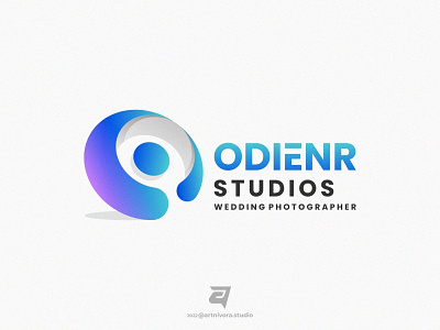 ODIENR STUDIOS abstract artnivorastudio branding circle colorful design gradient graphic design illustration logo logo awesome logo inspiration media modern odienr studios simple studios technology vector