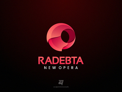 RADEBTA abstract artnivorastudio branding circle colorful design gradient graphic design illustration letter logo logo awesome logo inspiration modern simple technology vector