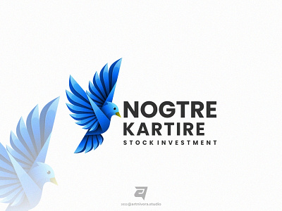 NOGTRE KARTIRE artnivorastudio awesome bird branding colorful design elegant gradient graphic design illustration logo logo awesome logo inspiration logo maker modern simple technology vector