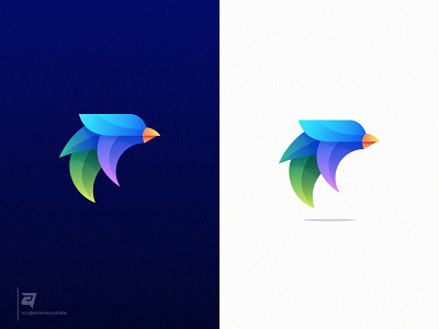 Eagle artnivorastudio bird branding colorful creative design eagle gradient graphic design illustration logo logo awesome logo inspiration media modern simple technology vector