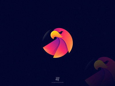 EAGLE artnivorastudio bird branding colorful design eagle gradient graphic design illustration logo logo awesome logo inspiration logomaker modern simple technology vector