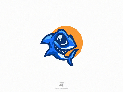SHARK artnivorastudio branding cartoon colorful design fish graphic design illustration logo logo awesome logo inspiration modern shark simple swim vector