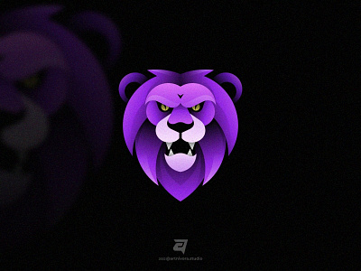 LION artnivorastudio branding colorful creative design gradient graphic design illustration king lion logo logo awesome logo inspiration modern simple technology vector