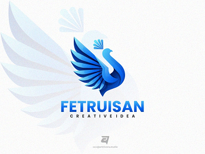 FETRUISAN artnivorastudio beauty branding colorful design gradient graphic design illustration logo logo awesome logo inspiration modern peacock simple technology vector