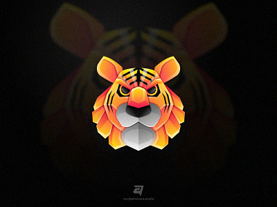 Tiger artnivorastudio branding colorful creative design gradient graphic design illustration logo logo awesome logo inspiration modern tiger vector wildcat