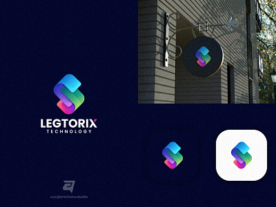 LEGTORIX abstract artnivorastudio branding colorful design gradient graphic design illustration logo logo awesome logo inspiration modern simple technology vector