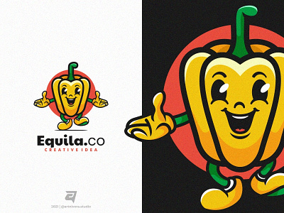 Equila.CO artnivorastudio branding cartoon colorful creative design flat design graphic design illustration logo logo awesome logo inspiration mascot modern paprika simple tshirt vector