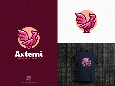 Axtemi agriculture artnivorastudio branding colorful design farm graphic design illustration logo logo awesome logo inspiration logomaker mascot modern rooster simple vector