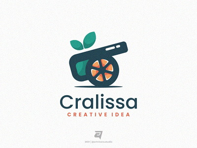 Clarissa army artnivorastudio branding color colorful design fruit graphic design illustration logo logo awesome logo inspiration logomaker mascot military modern orange simple vector