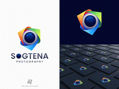 SOGNETA artnivorastudio branding color colorful design graphic design illustration lens logo logoawesome logoinspiration logomaker modern photography simple technology vector