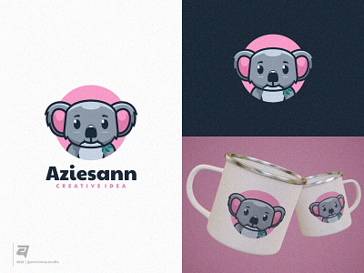 Aziessann artnivorastudio bear branding cartoon colorful creative design flat graphic design illustration koala logo logoideas logoinspiration logomaker mascot modern simple technology vector