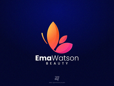 EmaWatson artnivorastudio beauty branding butterfly colorful creative design gradient graphic design illustration logo logoawesome logoideas logoinspiration logomaker modern simple technology vector