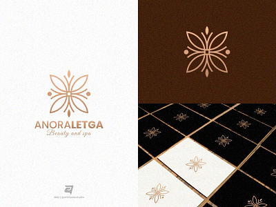 ANORALETGA beauty branding colorful creative design flower graphic design illustration line lineart logo logoawesome logoideas logoinspiration logomaker modern nature salon vector woman