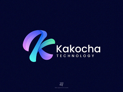 Kakocha artnivorastudio branding colorful creative design gradient graphic design illustration letter logo logoawesome logoideas logoinspiration logomaker modern simple technology vector