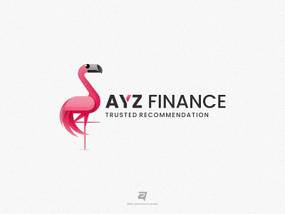 AYZ FINANCE artnivorastudio beauty branding colorful creative design flamingo gradient graphic design illustration logo logoawesome logoideas logoinspiration logomaker modern simple vector