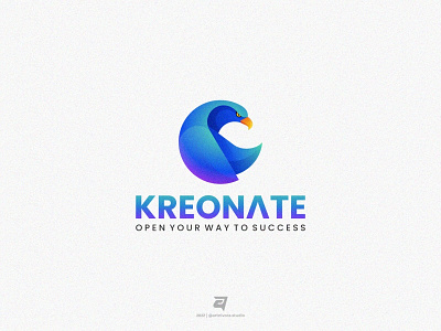 KREONATE artnivorastudio bird branding colorful creative design gradient graphic design illustration logo logoawesome logoideas logoinspiration logomaker modern phoenix simple vector