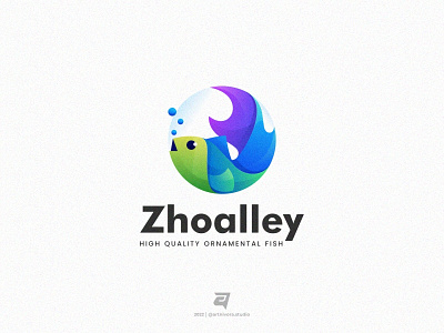 Zhoalley artnivorastudio branding colorful creative design fish gradient graphic design illustration logo logoawesome logoideas logoinspiration logomaker modern simple vector