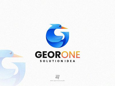 GEORONE artnivorastudio bird branding colorful creative design eagle freedom gradient graphic design illustration logo logoawesome logodesign logoinspiration logomaker modern simple vector