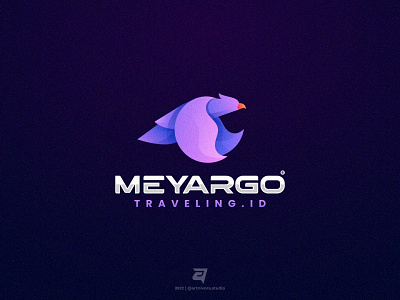 MEYARGO artnivorastudio bird branding colorful creative design eagle freedom gradient graphic design illustration logo logoawesome logodesign logoinspiration logomaker modern simple vector