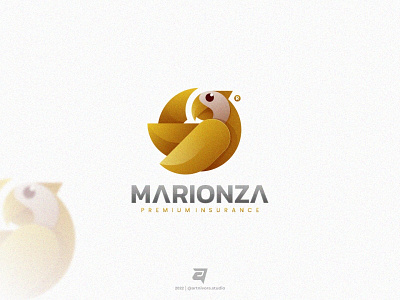 MARIONZA artnivorastudio bird branding colorful creative design freedom gradiebt graphic design illustration logo logoawesome logodesign logoinspiration logomaker modern parrot vector