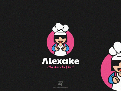 Alexake artnivorastudio branding cartoon character chef colorful creative cute design graphic design happy illustration logo logoawesome logoinspiration logomaker modern simple vector