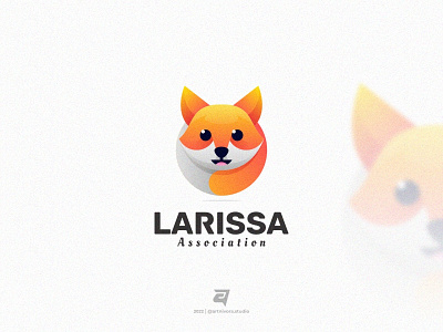 LARISSA animal artnivorastudio branding colorful creative design fox gradient graphic design illustration logo logoawesome logoinspiration logomaker modern vector