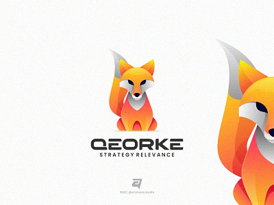 QEORKE artnivorastudio branding colorful creative design fox graphic design illustration logo logoawesome logodesign logoinspiration logomaker modern simple technology vector