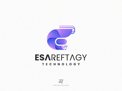 ESAREFTAGY artnivorastudio branding colorful creative design gradient graphic design illustration logo logoawesome logodesign logoinspiration logomaker modern shrimp simple technology vector