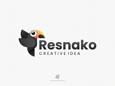 Resnako artnivorastudio bird branding colorful creative design graphic design illustration logo logoawesome logoinspiration logomaker modern simple technology toucan vector