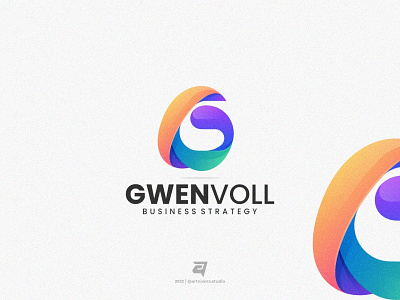 GWENVOLL abstract artnivorastudio branding colorful creative design graphic design illustration letter logo logoawesome logodesign logodesigner logoinspiration logomaker modern simple technology vector