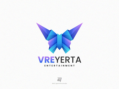 VREYERTA artnivorastudio branding butterfly colorful creative design graphic design illustration logo logoawesome logoinspiration logomaker modern simple technology vector