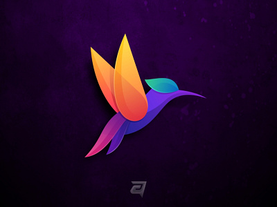 Humming Bird Colorful animal awesome bird branding colorful design hummingbird illustration logo modern vector