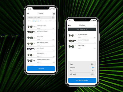 Point of Sale App app design ui ux