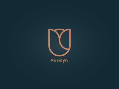 Rosslyn (Rose) Family Crest branding crest design flat icon logo minimal rose ui uidesign vector weeklywarmup