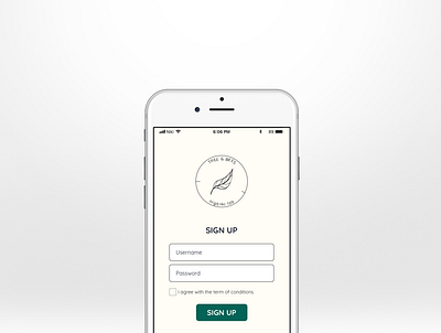 DailyUi 001 - Sign up app design minimal ui ux web