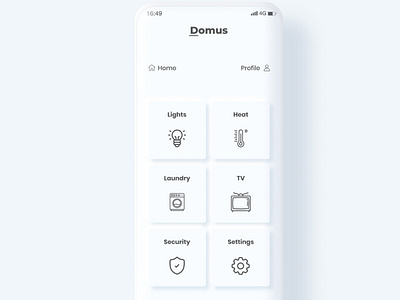 homeUI app dailyui design figma minimal ui uidesign ux vector web