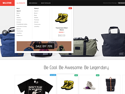 JM Wall - Responsive Magento Theme e commerce fashion magento responsive sports themes