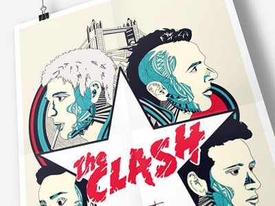 The Clash - The only band that matter illustration music