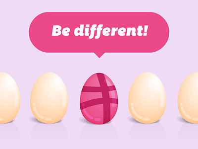 Dribbble Invite Giveaway X1 dribbble egg giveaway graphic illustration invite