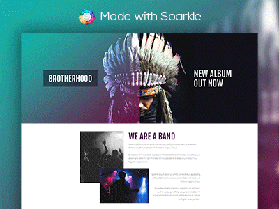 DAM FUNK - Free Template for bands and musicians band clean design flat freebie minimal music musician sparkle ui ux web design