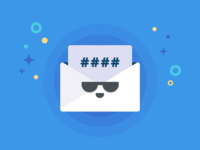 Cool Message Icon - Letter with code