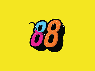 Logo 88 branding design graphic design illustration instagram logo