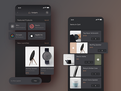 eCommerce - Cart | Dark Mode aesthetic app app design branding dark dark mode design ecommerce graphic design graphics illustration logo minimal mock up mockup motion graphics night mode ui uiux web design ui ux ux